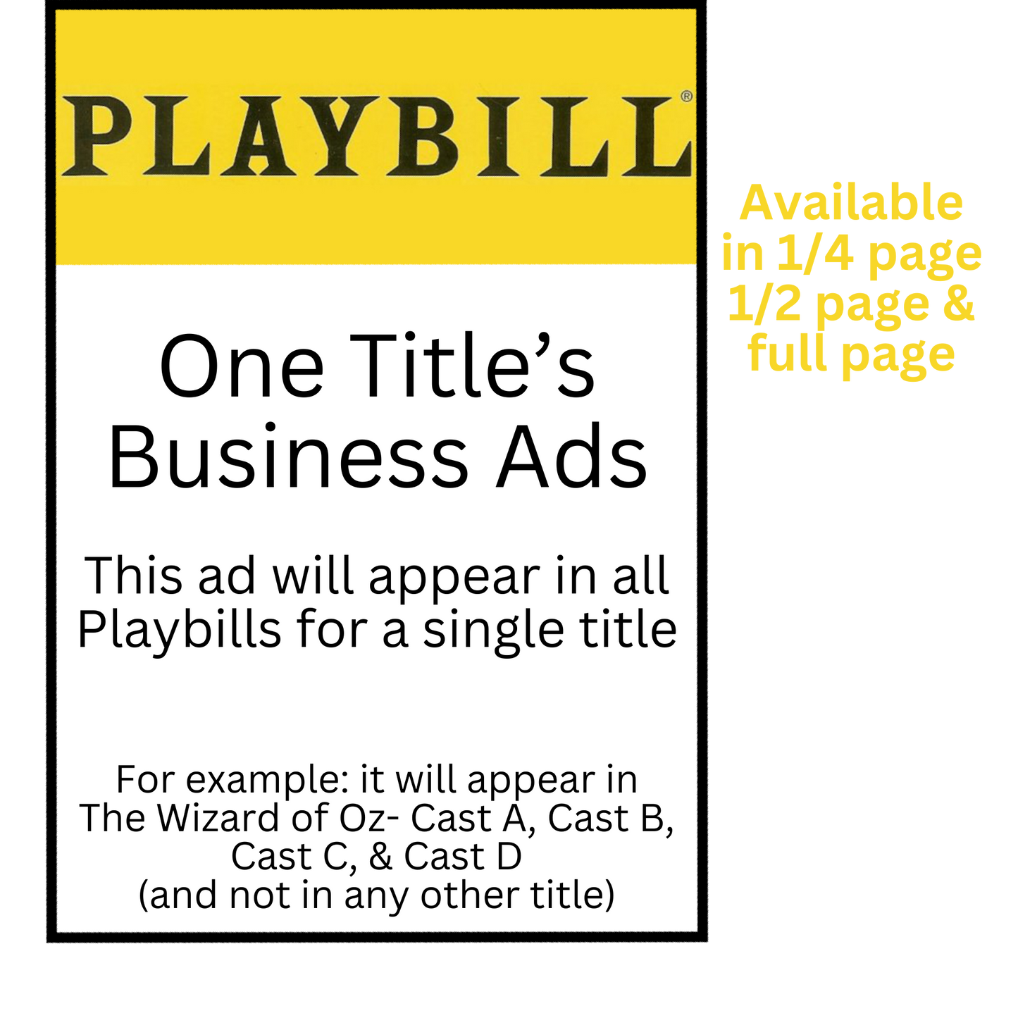 One Title Business Ad